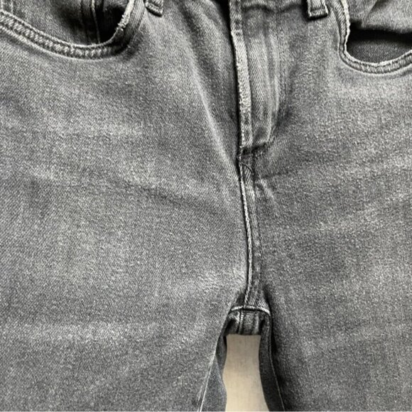 Agolde Sophie Black Skinny Jeans Distressed Fray Denim Jeans Sz 23 - Picture 8 of 15